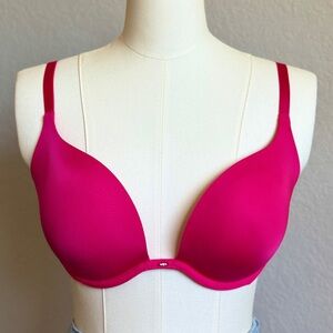 Victoria’s Secret Push-Up Bra 34DD – Hot Pink